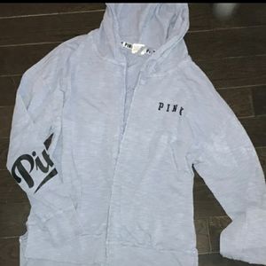 Vs pink zip up sweatshirt